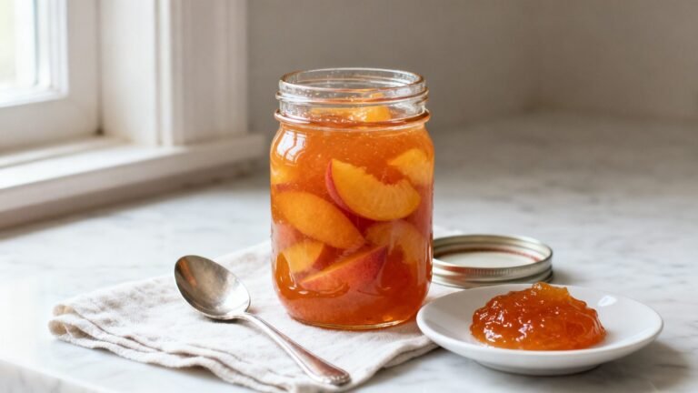 Best Peach Jam Recipe | Homemade Peach Preserves with Liquid Pectin